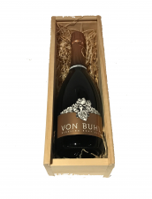 Kado Houten geschenkkist voor Champagne/Prosecco/Cava + wijnomschrijving